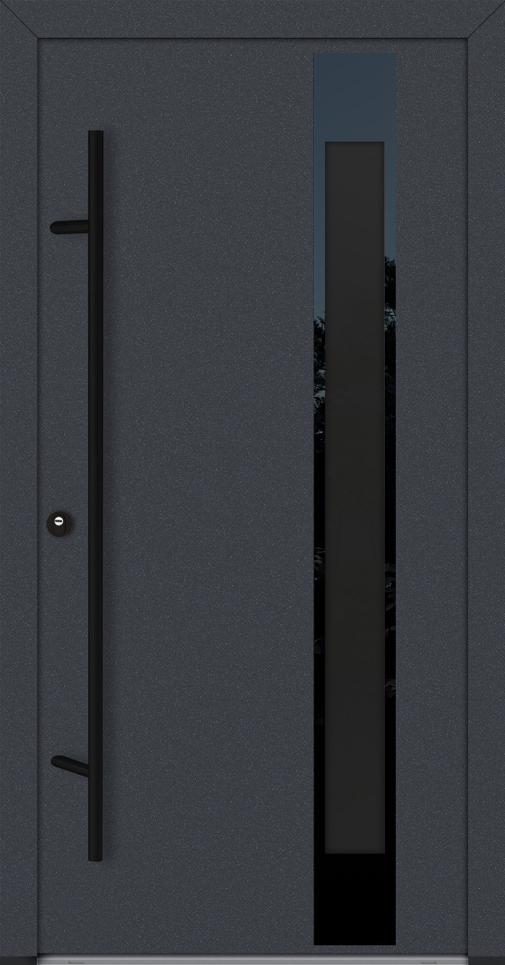 Alu-Steel Door - DLG 04B - Black Edition