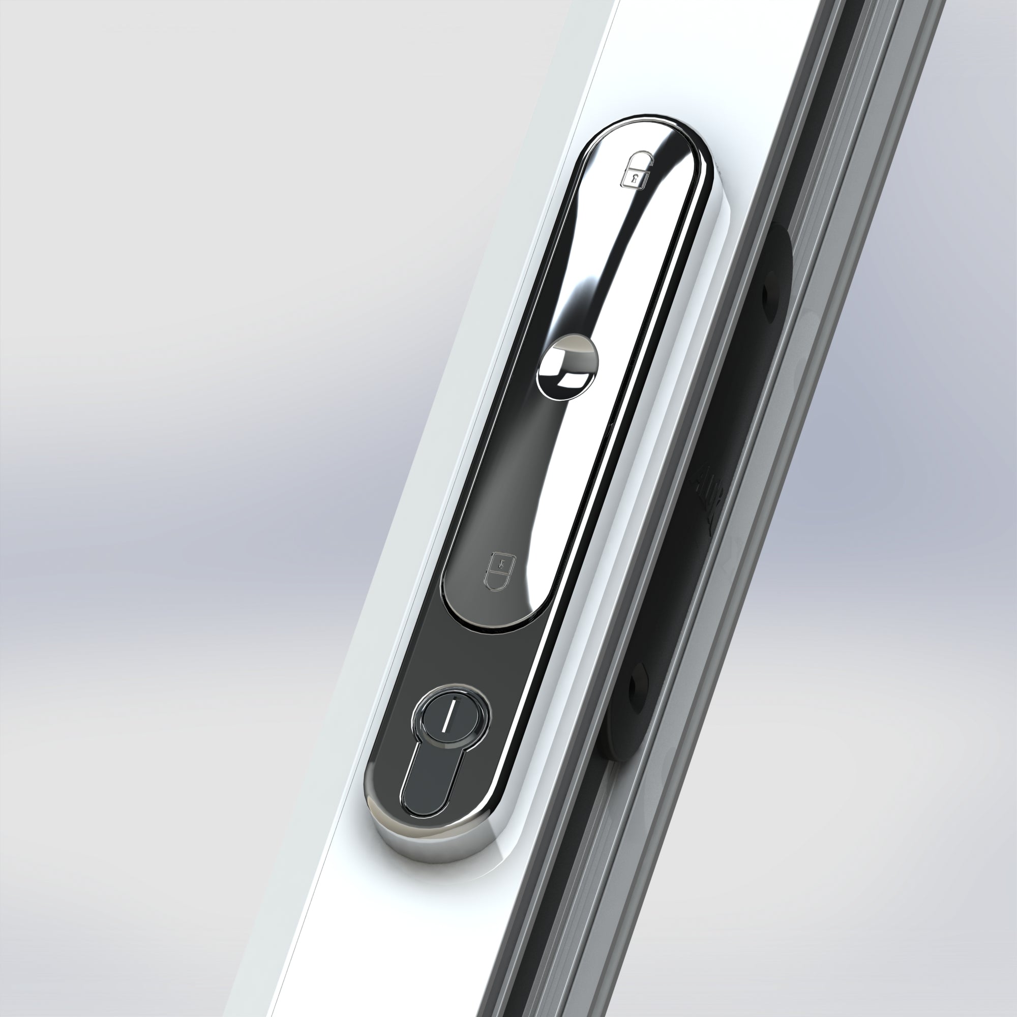 ALUK BSF70 Bi-fold T-Handle Chrome (Key Locking)