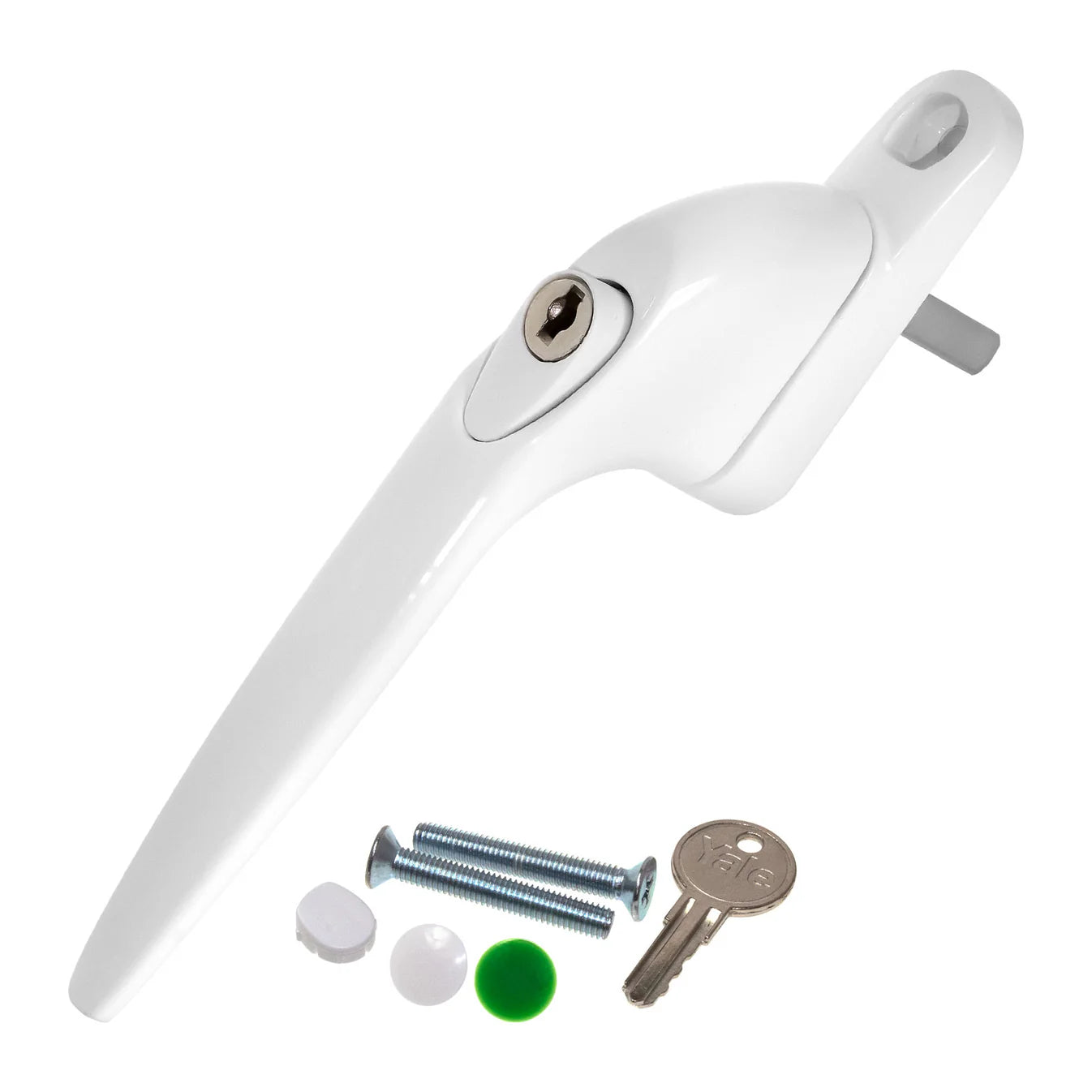 White PVCu Window Inline Handle