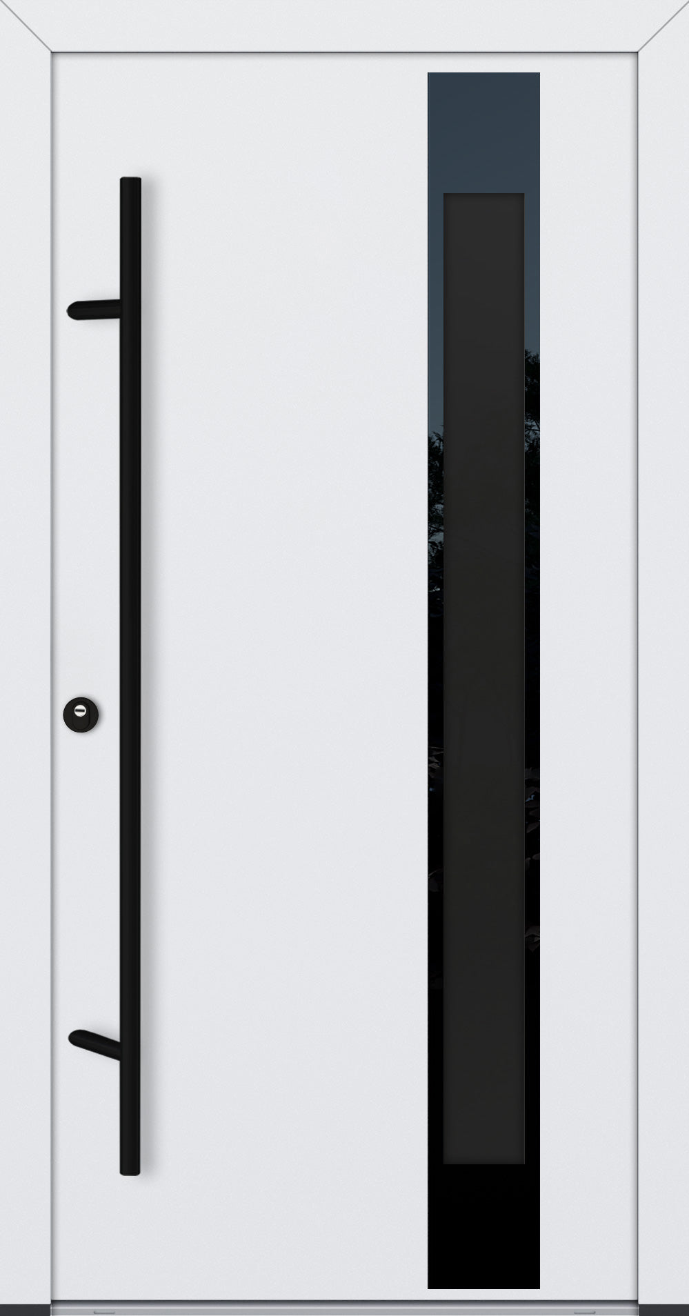 Alu-Steel Door - DLG 04B - Black Edition