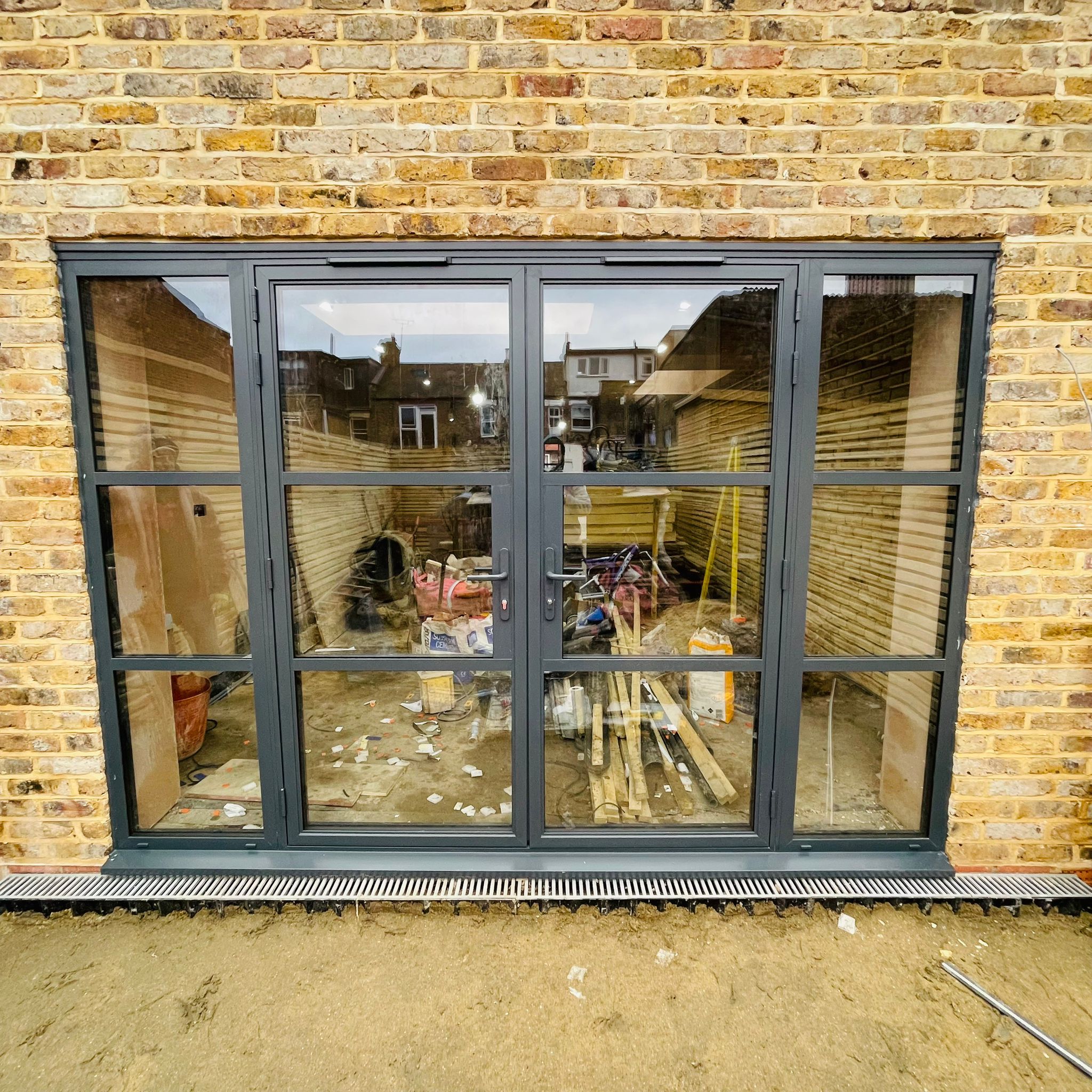 Heritage double external aluminium door UK bespoke
