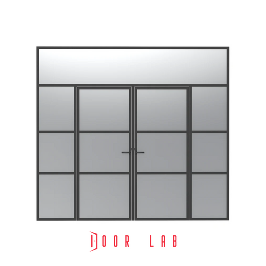 Heritage Door - Double Leaf with 2 Side Panels and Overhead Panel
